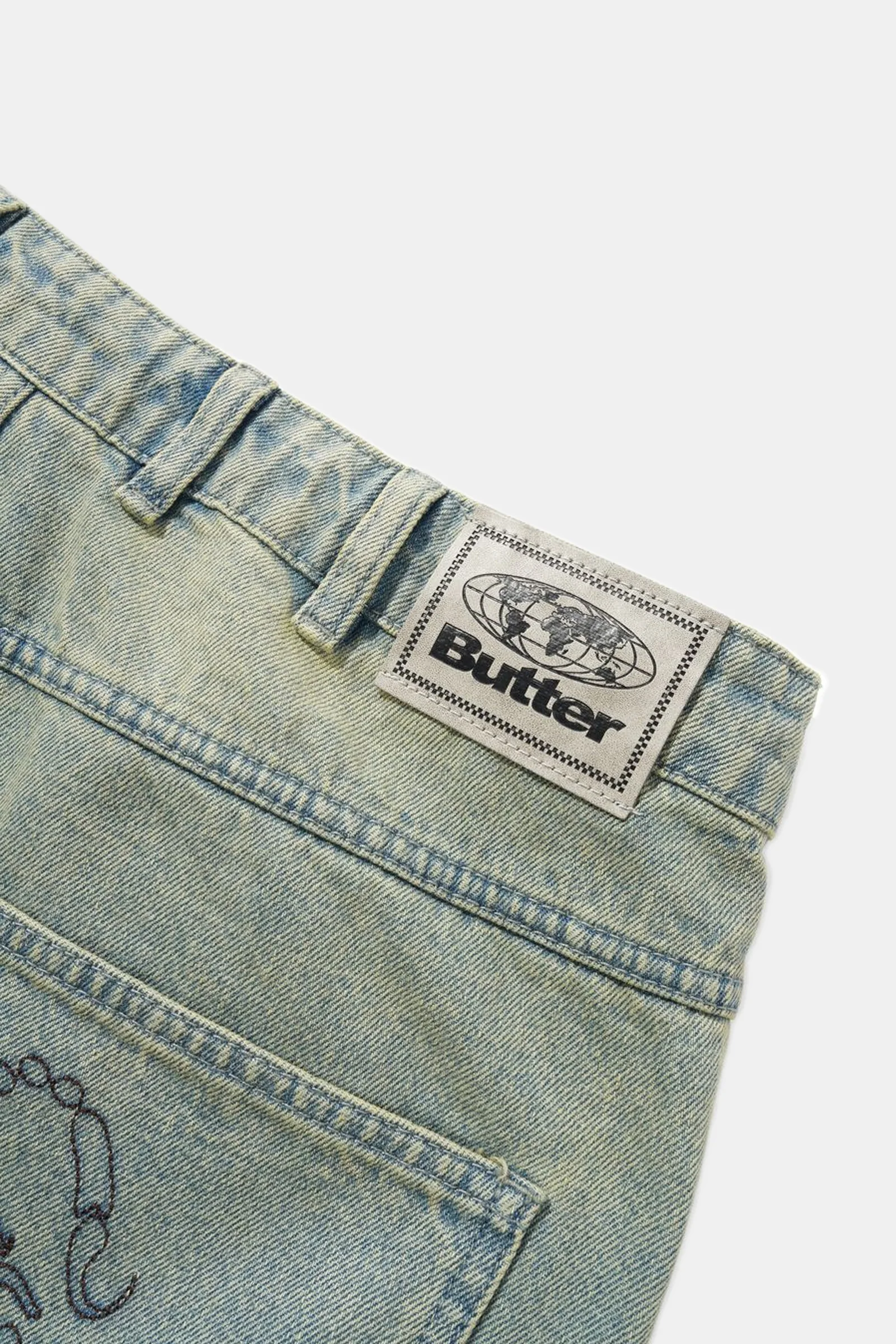 Scorpion Stitch Denim Shorts - Image 5