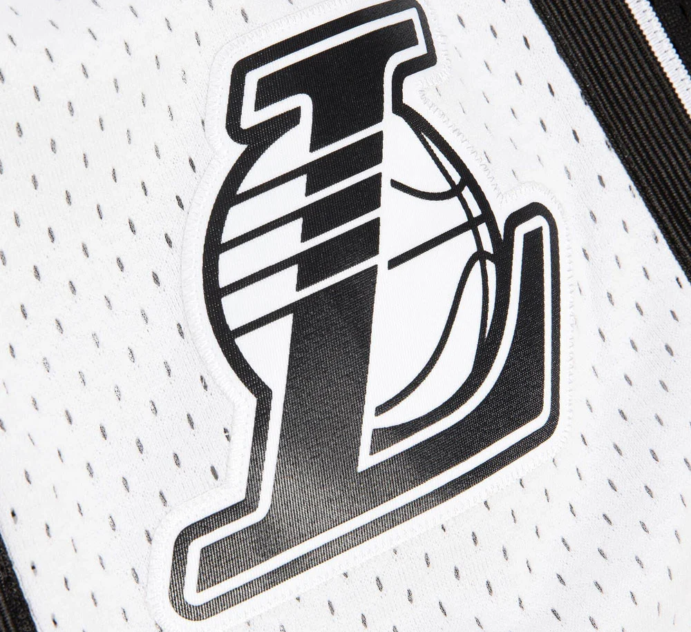 WHITE LOGO SWINGMAN LOS ANGELES LAKERS SHORT - Image 3