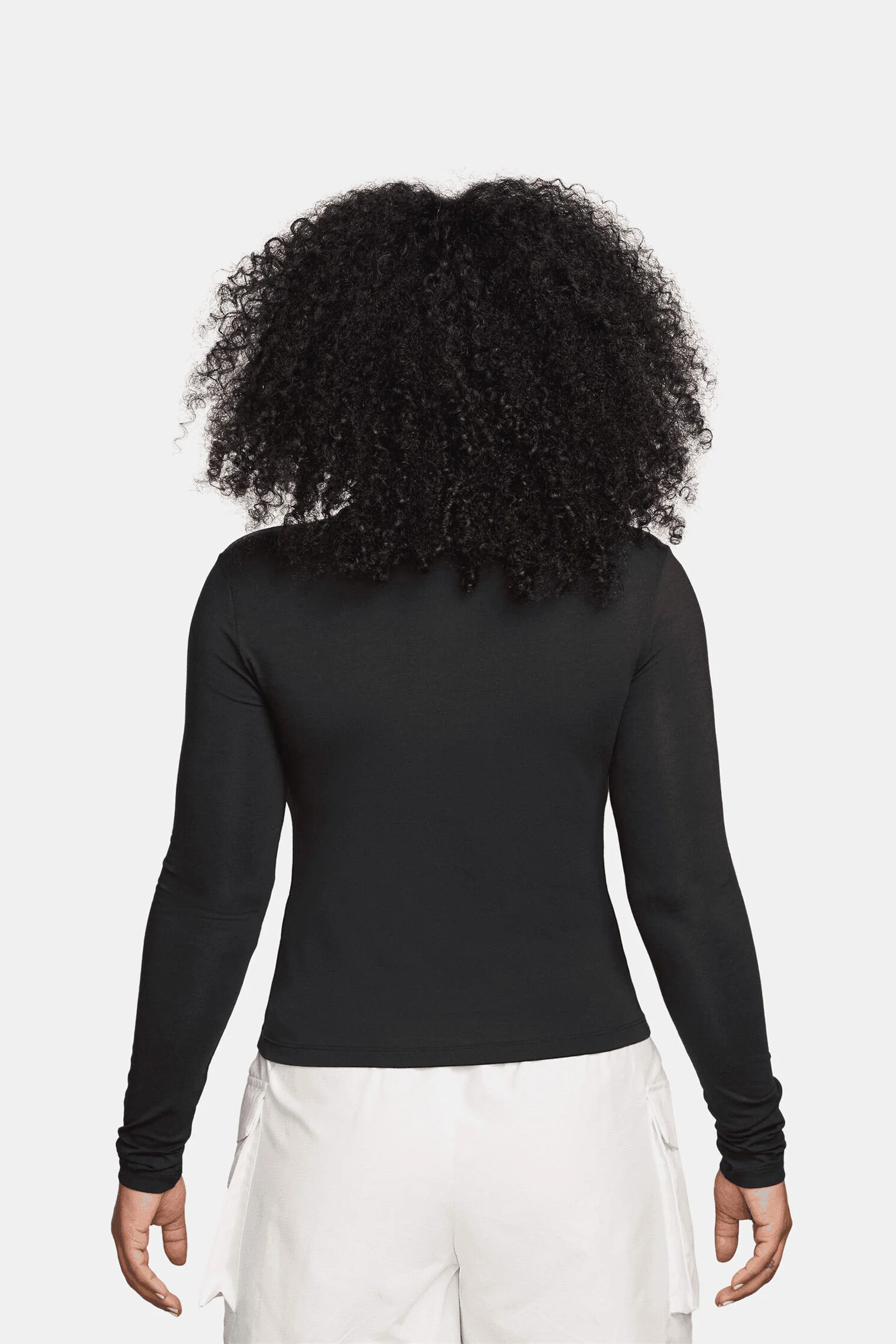 Women's Slim Long-Sleeve Mock-Neck T-Shirt - Image 2